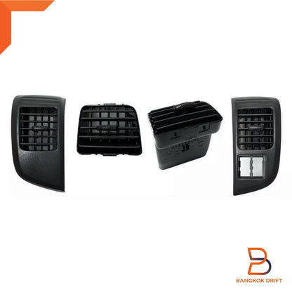 4x Black Dashboard Air Vents for Holden Rodeo, Isuzu D-Max (2003-2006)
