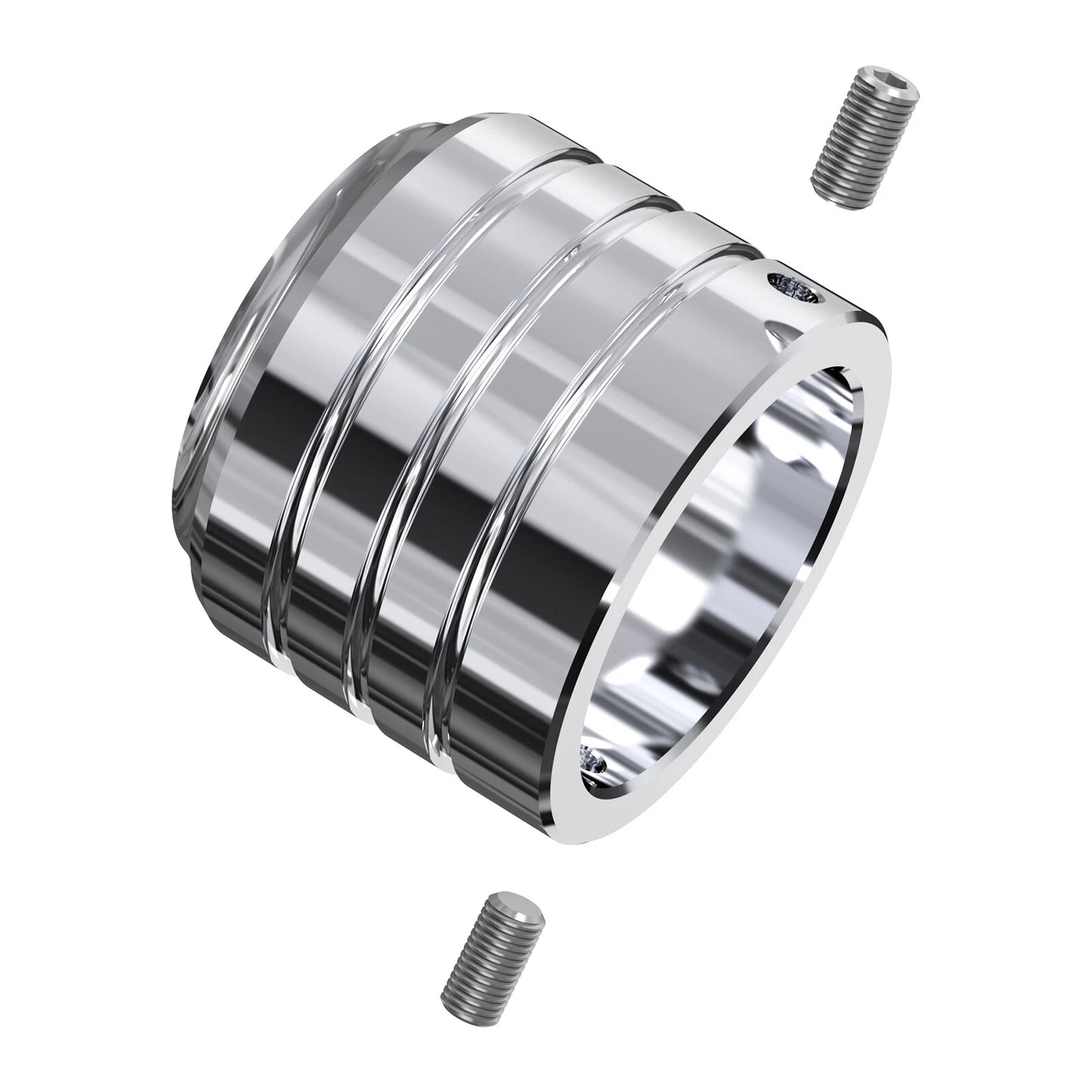 Chromed Front Axle Nut Covers for Harley Sportster 1200 (2004-2023)