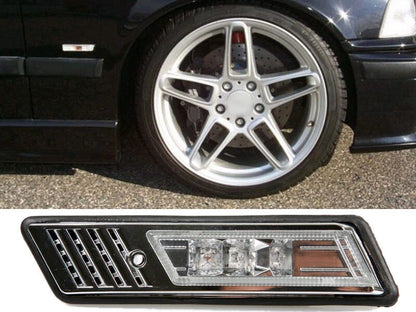 LED Side Marker Repeater Light Chrome for BMW E30 E32 E34 E36 (1992-1996)