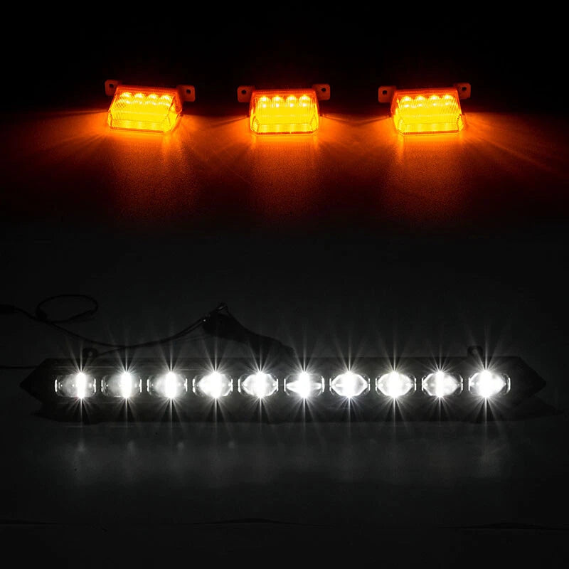 LED Grille Lights & 3 Amber Lamps for 2022-2023 Toyota Tundra PRO