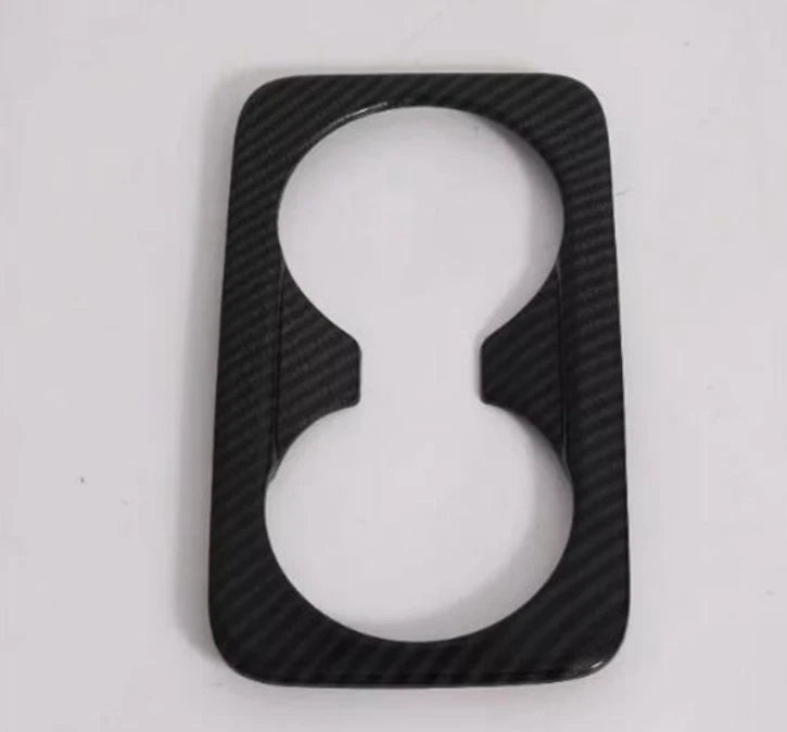 Carbon Fiber Rear Water Cup Holder Frame Cover for Kia Forte K3 (2019-2021)