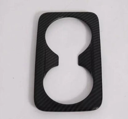 Carbon Fiber Rear Water Cup Holder Frame Cover for Kia Forte K3 (2019-2021)