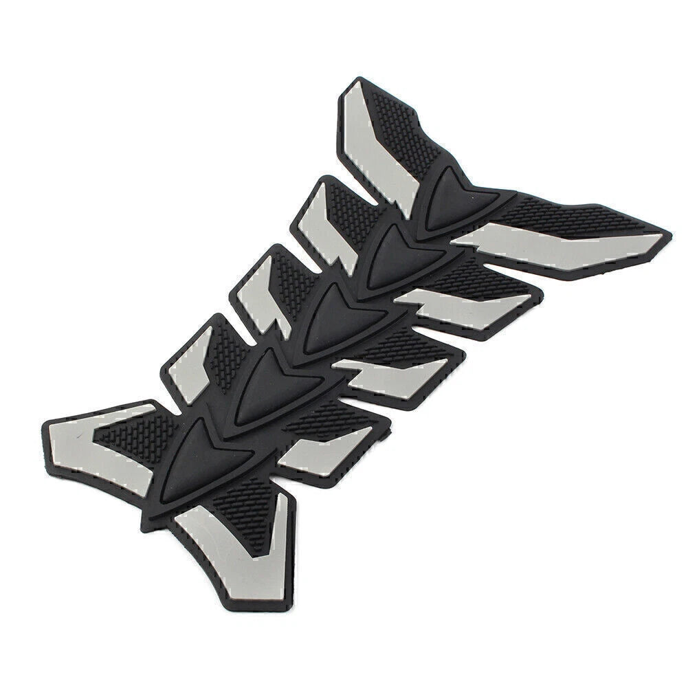 3D Fish Bone Gas Fuel Oil Tank Pad Decal Sticker for Universal Motorbike