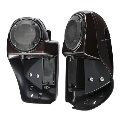 Vented Leg Fairings for Harley CVO Street Glide 2014-2024 Black Forest