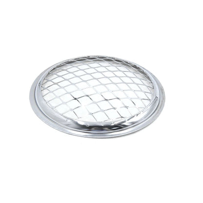 5.5 Dia Chrome Metal Headlight Mesh Grill Guard Cover for Motorcycle