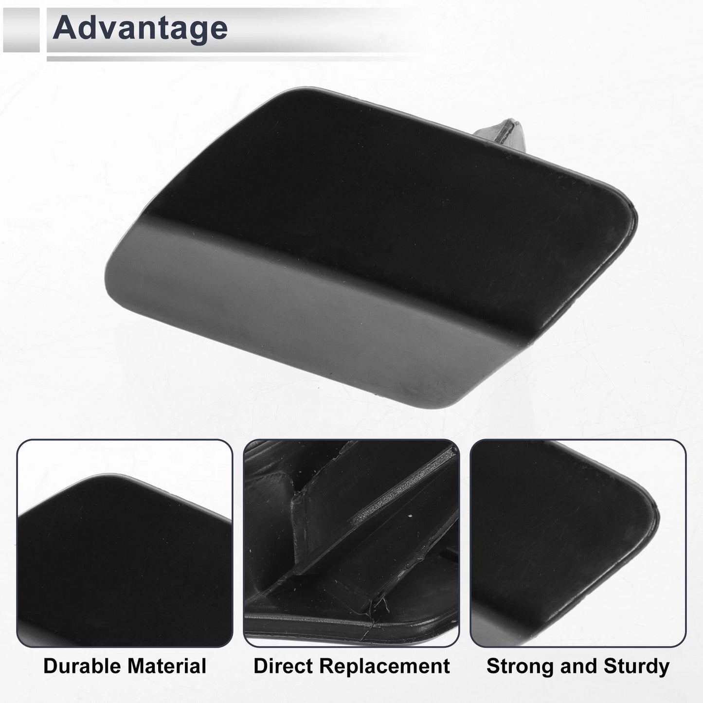 Front Left Side Bumper Headlight Washer Nozzle Cover Cap for BMW 320i Unpainted