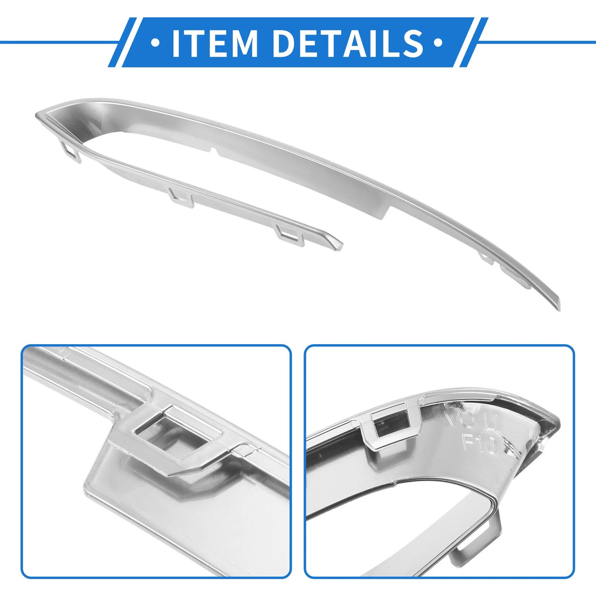 Front Left Bumper Grille Trim for BMW 5 Series F18 LCI (2014-2017)