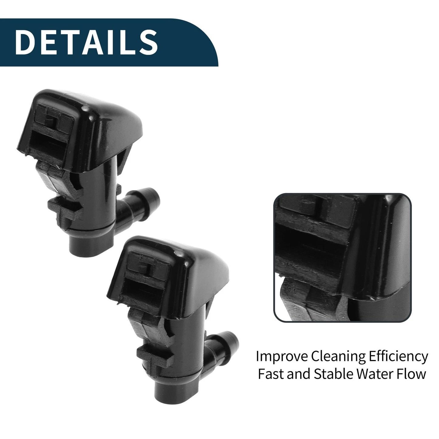 Front Windshield Washer Nozzles Set for Jeep Grand Cherokee (2011-2021)