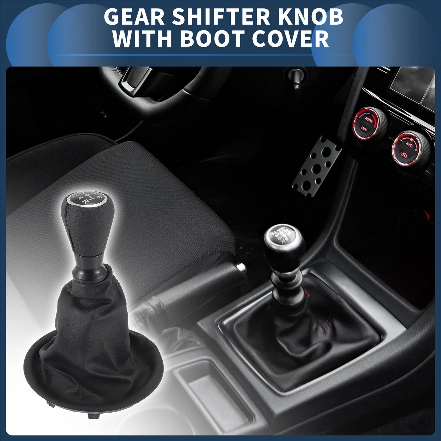 5 Speed Gear Shifter Knob & Cover for Peugeot Partner (2008-2022)
