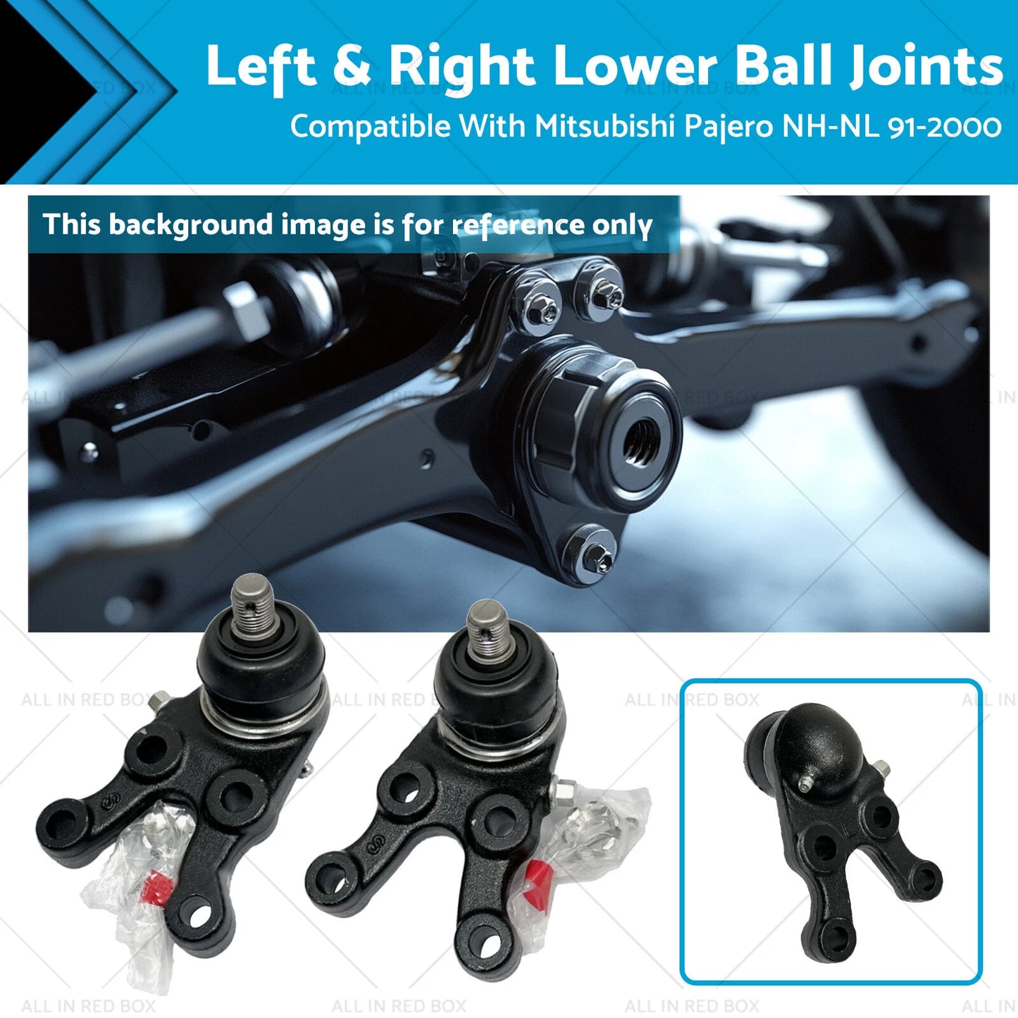 Left & Right Lower Ball Joints for Mitsubishi Pajero NH-NL 4x4 (1991-2000)