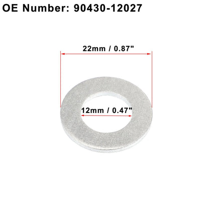15 x M12 Engine Oil Drain Screw Gaskets for Toyota Prius (2001-2005)