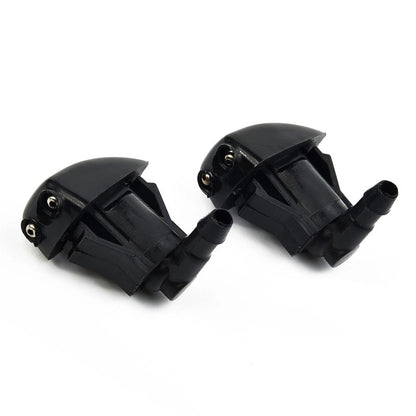 2 x Washer Nozzle ABS-Plastic Black Front Jet Windscreen Wiper for Mazda 3 5 6