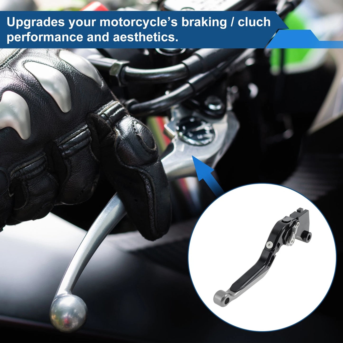 1pair Brake Clutch Levers for Kawasaki Z250SL (16-17)