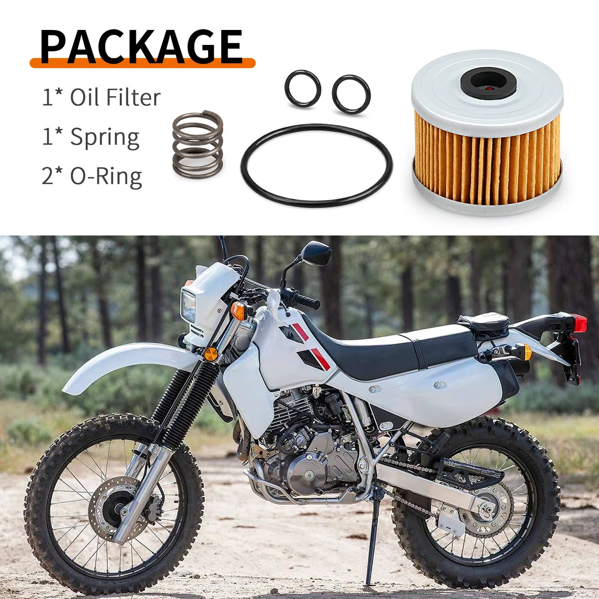 Oil Filter & Spring O-Ring for Honda XL600R XR600R (1989–2000)