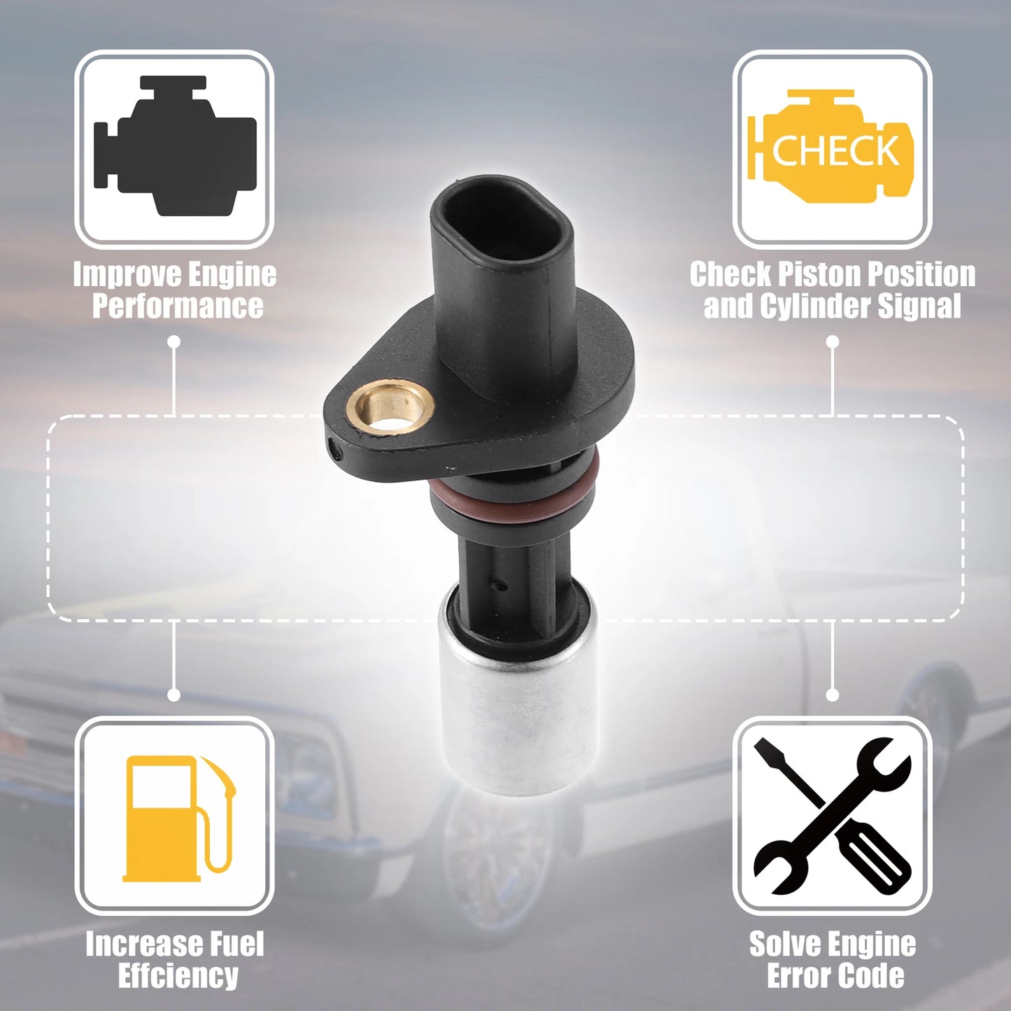 Crankshaft Position Sensor for Chevrolet S10 EL 2.5L L4 Gas