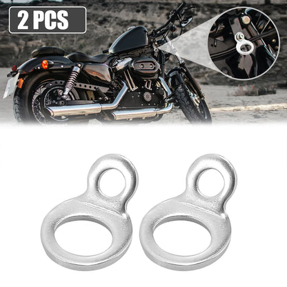 2 x Stainless Steel Tie Down Anchor Hooks for Motorcycle