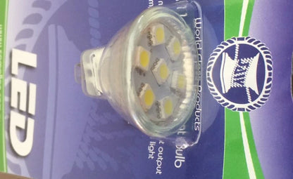 LED Replacement Bulb Fitting MR 11 AC/DC 10-30V Cool White 7 LEDs