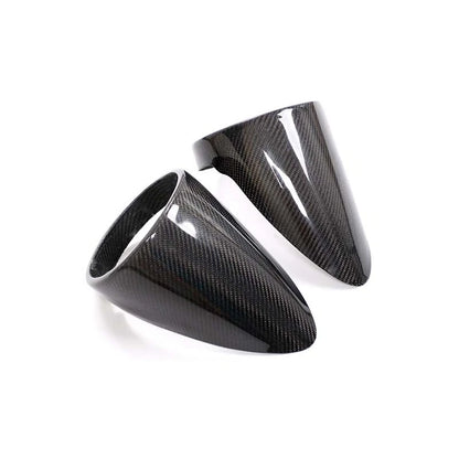 DRY Carbon Fiber Rear Taillight Lamp Caps Trim For Ferrari 458 Italia Spider 10+
