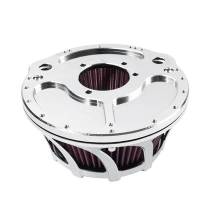 Chrome Air Cleaner Intake Filter Kit for Harley Sportster XL883 XL1200 (1991+)