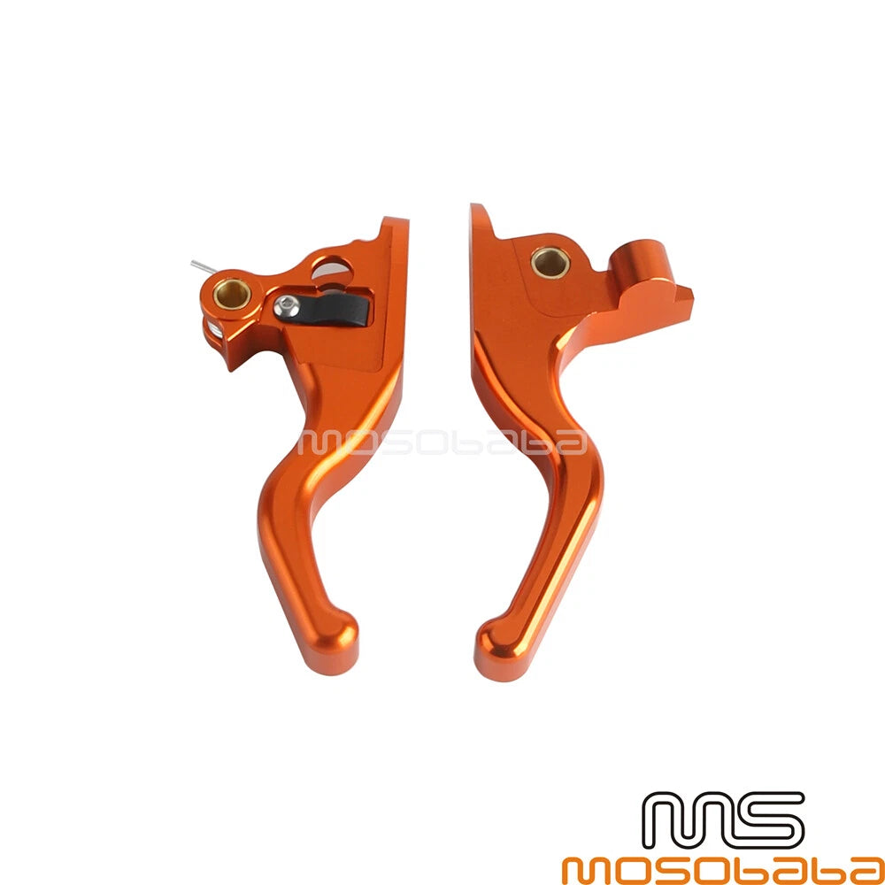 Orange Brake Clutch Levers Kit for Harley Touring Road Glide FLTRX FLTRXS (2021-Up)