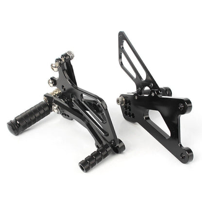 Black Rearset Footpegs for Triumph T595 509 955i 1050 Speed Triple (2006-2012)