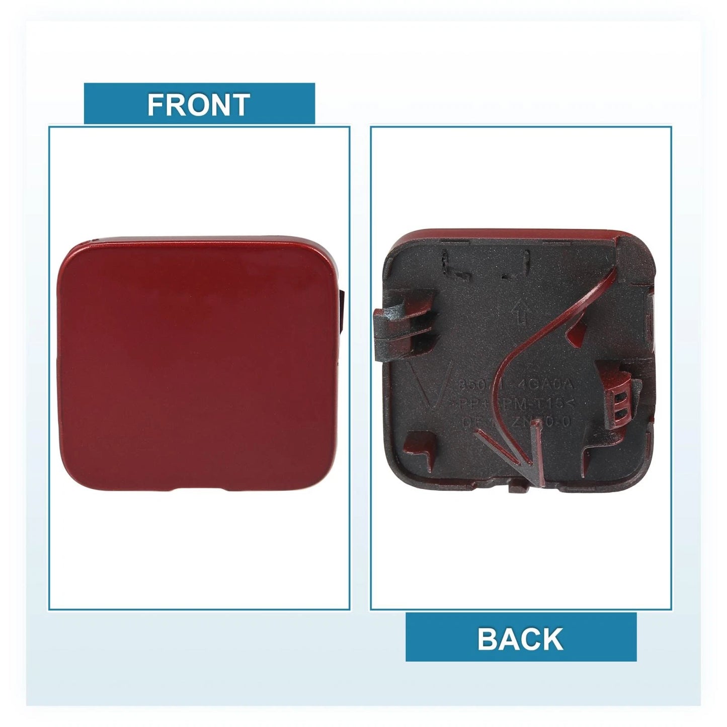 Tow Hook Cover Vintage Red for Infiniti Q50 (2014-2017)