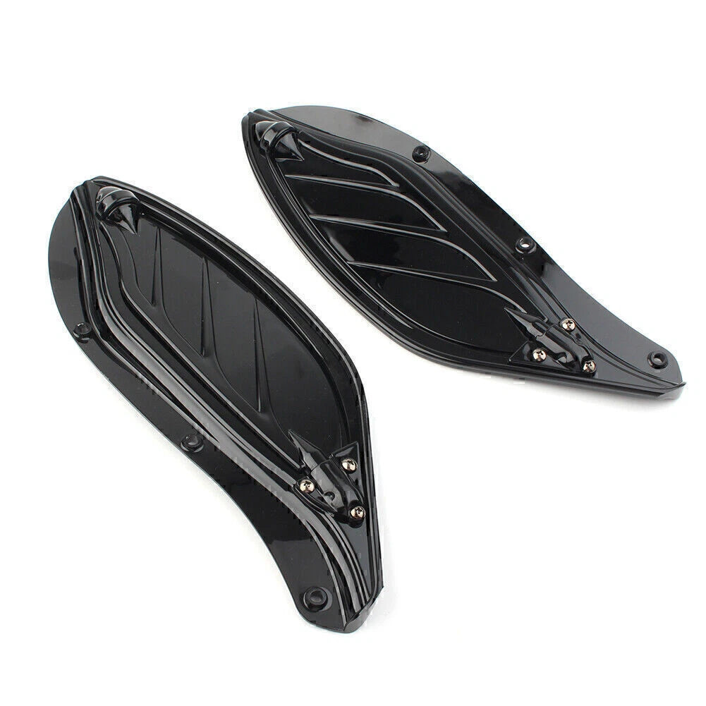 Black Windshield Air Deflector for Harley Touring FLHR FLHT CVO (96-13)