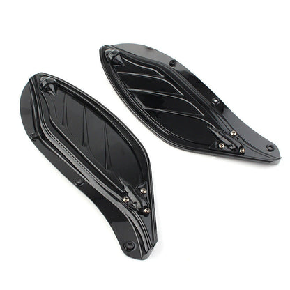 Black Windshield Air Deflector for Harley Touring FLHR FLHT CVO (96-13)