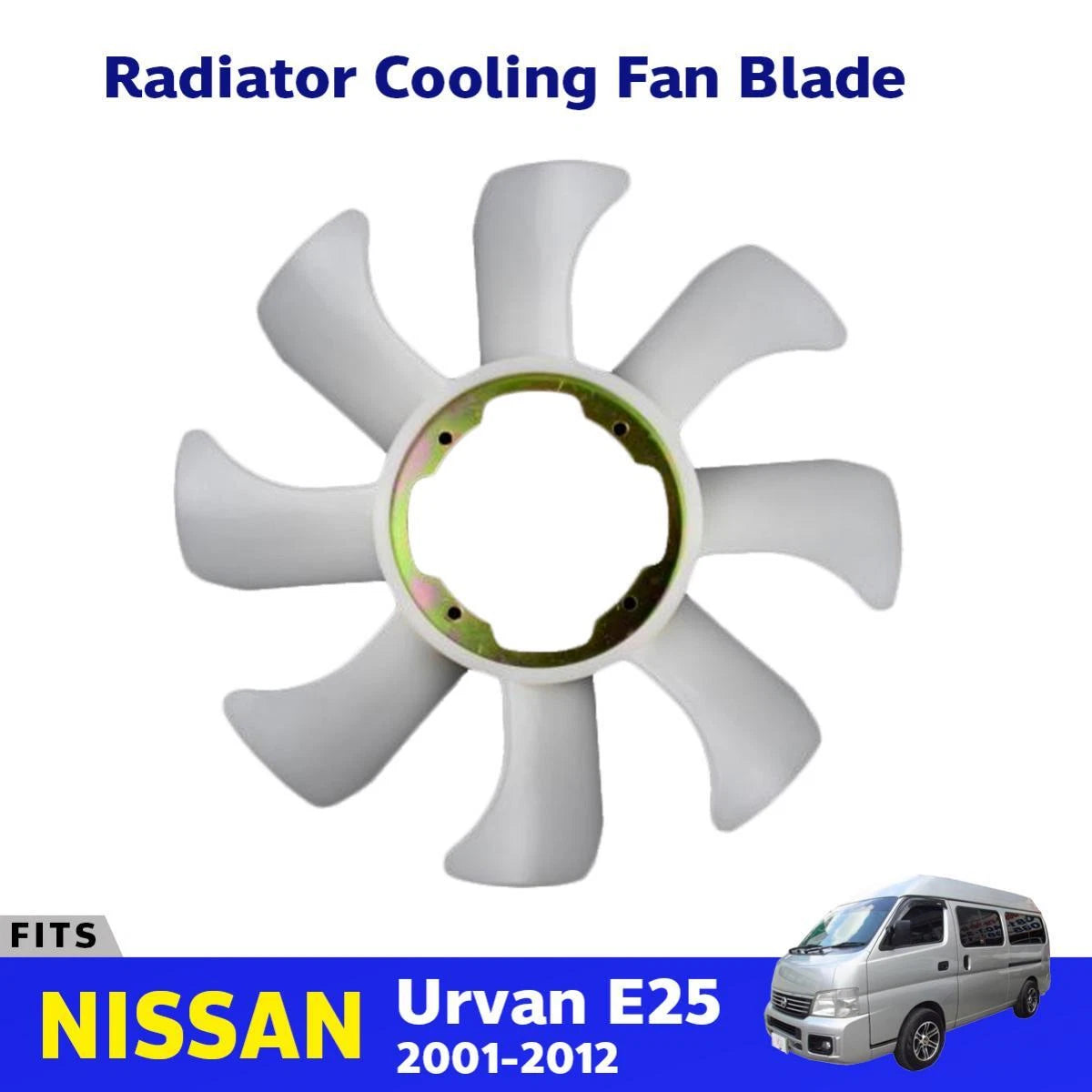 Fan Blade Engine Radiator Cooling Fits Nissan Caravan E25 Urvan Van 2001-12 D05