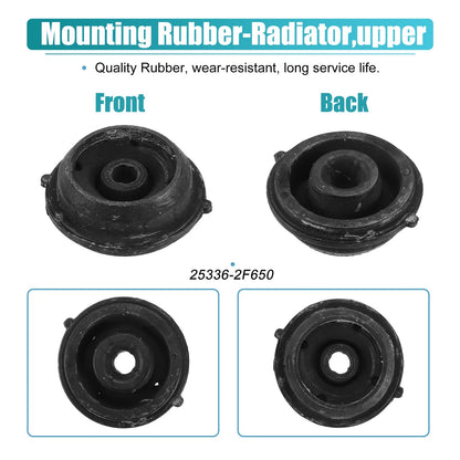 2 x Rubber Car Lower Radiator Mount Insulators for Hyundai Santa Fe (2021-2023)