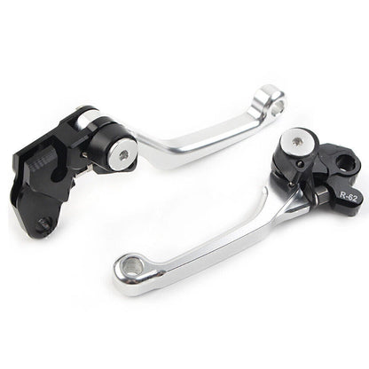 Silver Pivot Brake Clutch Levers for Suzuki RM125 RM250 RM85 (2001-2023)