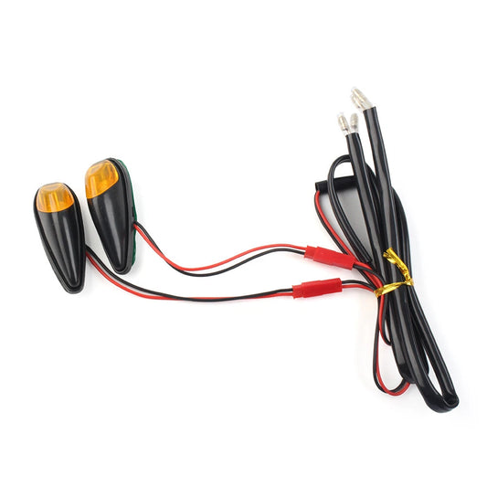 12V Yellow Motorcycle Turn Signal Indicator Blinker Mini Lights
