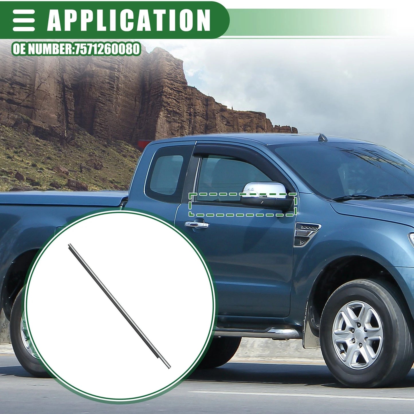 Front Right Window Belt Weatherstrip for Lexus GX 470 (2003-2009)