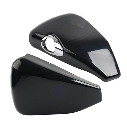 Vivid Black ABS Battery Covers for Harley Sportster XL883 1200 (2014-2022)