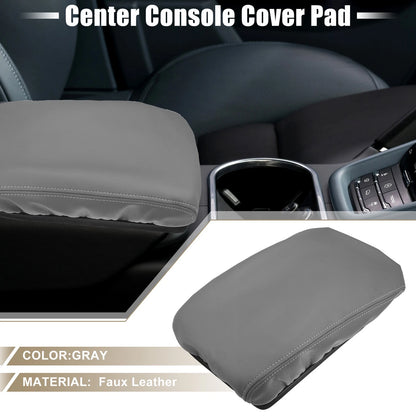 Center Console Armrest Cover Pad for Toyota Highlander (2008-2013) Gray