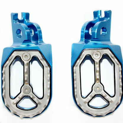 CNC Blue Stainless Foot Pegs for Honda CRF250 (2004-2023)