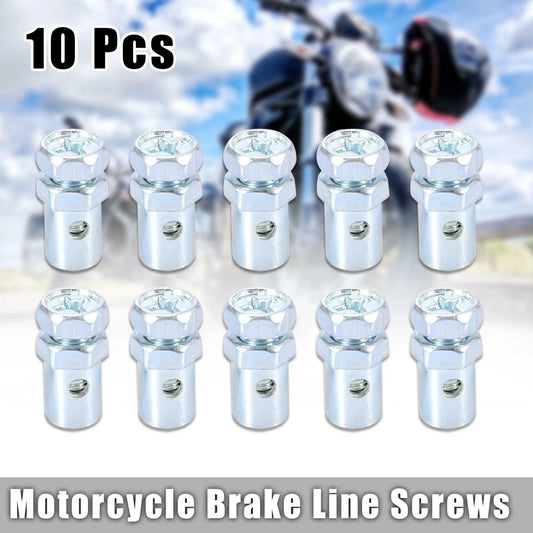 Fixed Screws / 10Pcs / Brake Line Cable Wire for Motorcycle