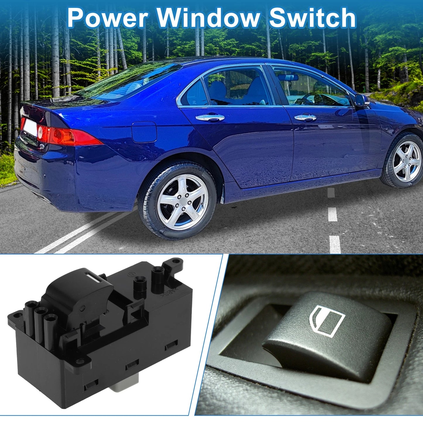 Rear Side Power Window Switch for Honda Accord Odyssey (2003-2007)