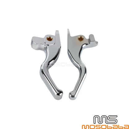 3 Finger 5.9" Clutch Hand Brake Levers Kit for Harley Softail Fat Boy
