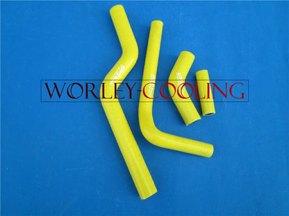 Silicone Radiator Hose for Kawasaki KX250F/KXF250 (2004-2005) Yellow