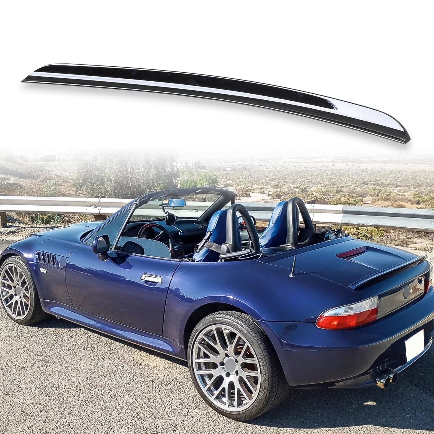 Boot Lip Spoiler for BMW Z3 (1996-1998) Cosmos Black