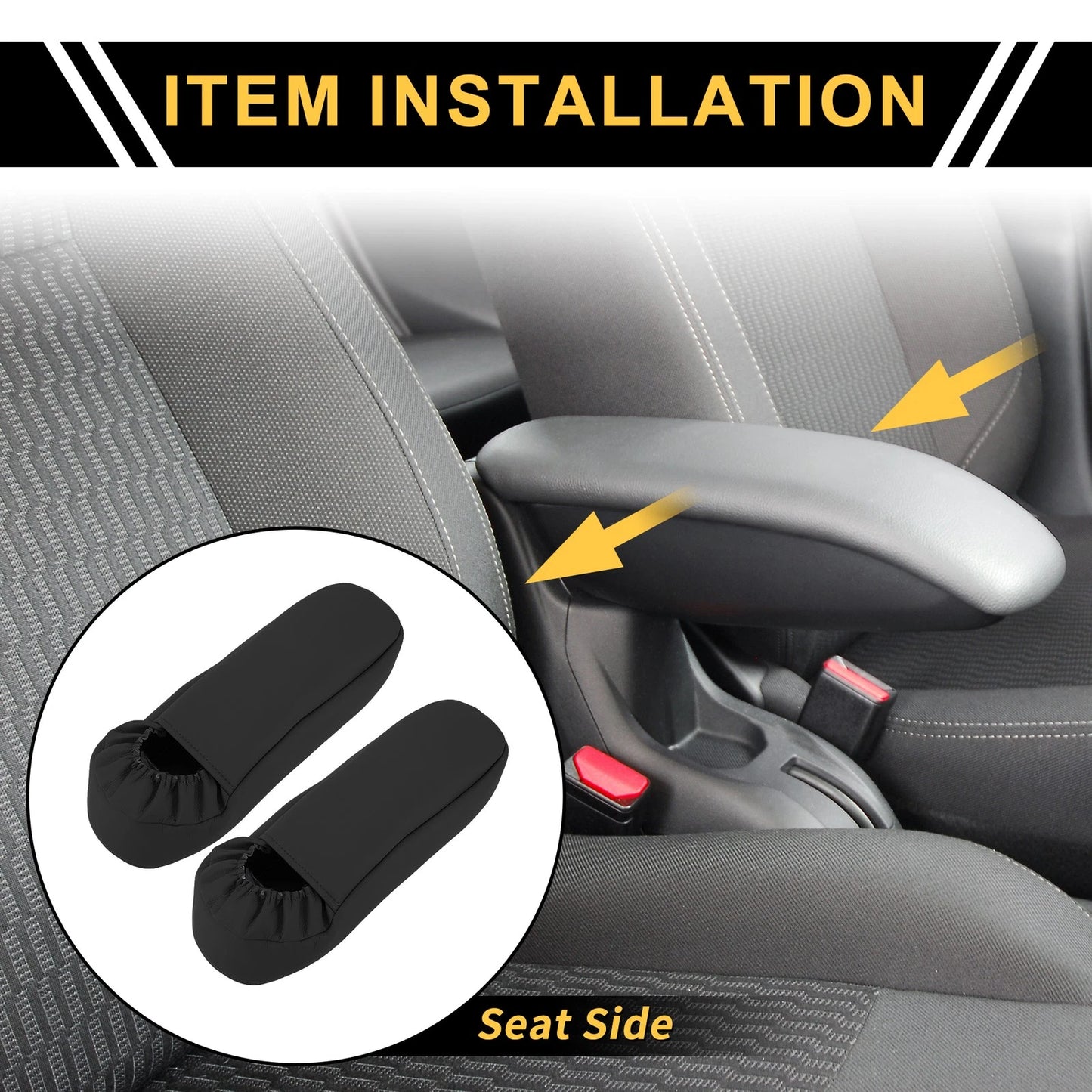 Armrest Cover for Ford F-250, F-350 (1999-2007) - Anti-Scratch Black