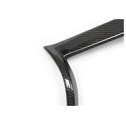 Real CARBON FIBER FRONT GRILL OUTLINE TRIM COVER FOR 2014-2017 INFINITI Q50