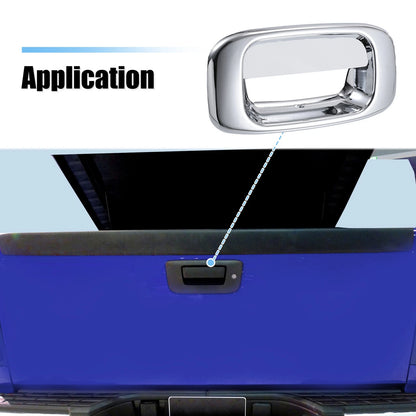 Set Chrome Tailgate Tail Gate Handle & Bezel for Chevrolet & GMC