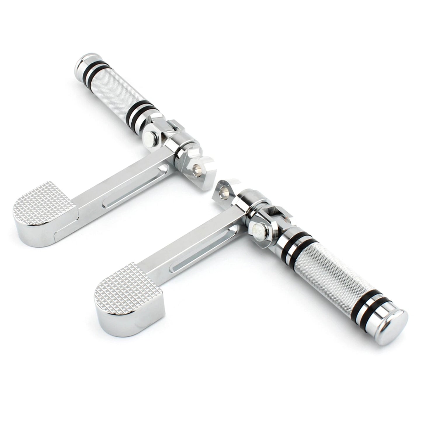 Chrome Foot Pegs for Harley Touring Softail Dyna Sportster 883 1200 (2004-2023)