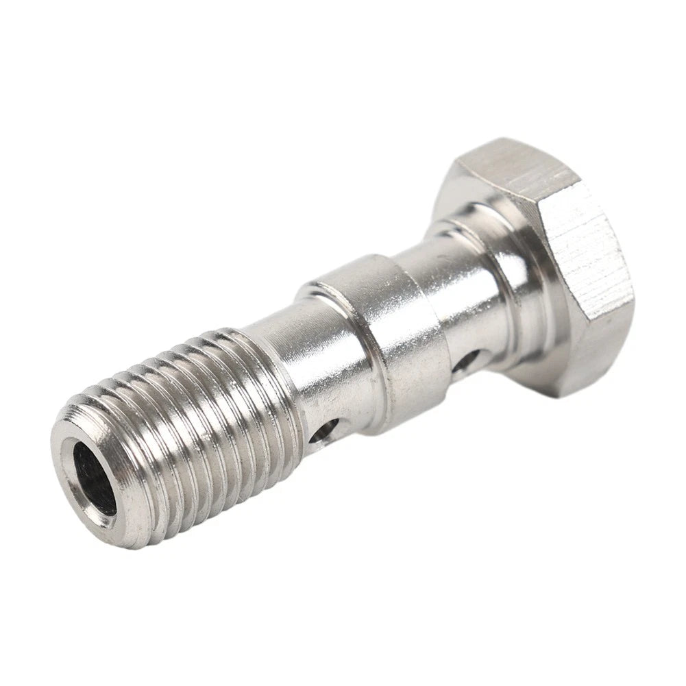 Stainless Double Banjo Bolt 3/8x24 AN3 Brake Adaptor for Make & Model
