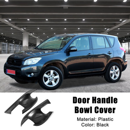 4 x Car Exterior Door Handle Bowl Cover Trim for Toyota RAV4 (2019-2023)