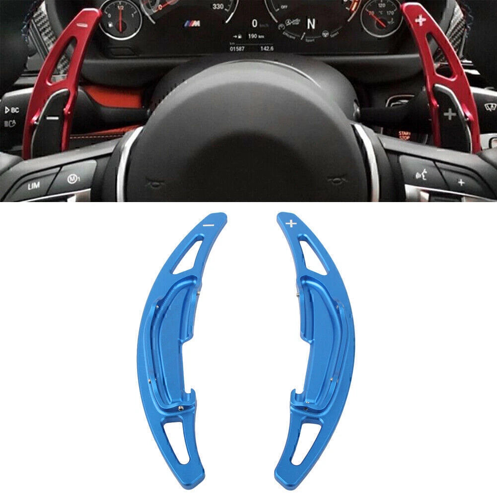 Blue Shift Paddle Shifter Extensions for BMW M2 M3 M4 M5 M6 X5M (2014-2023)
