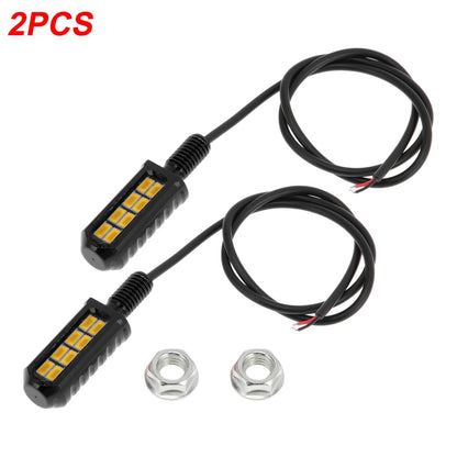 2 x License Plate Light 12V Led Tag Lamp for Car Motorcycle Rainproof