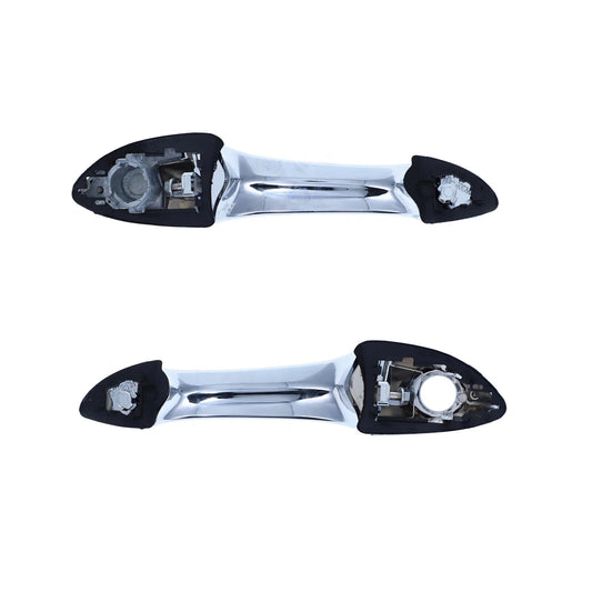 2 x Front Left & Right Outer Door Handle Chrome for BMW X5 (2000–2007)